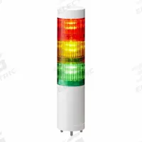 PATLITE Tower Light Assembly: 3 Tier, No Sounder Tier, IP65, Amber/Green/Red, Direct Wire, Steady (MPN LR5-302WJNW-RYG). Key specifications — Manufacturer Part Number: LR5-302WJNW-RYG; Brand: PATLITE; Operating Voltage: 24V DC; Light Tier Color: Green.