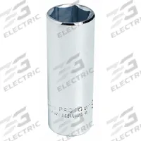 PROTO Socket: Metric, 3/8 in Drive Size, 19 mm Socket Size, 6-Point, Deep, Chrome, Socket (MPN J5019MH). Key specifications — attr1204417: PROTO; attr1204392: Chrome.