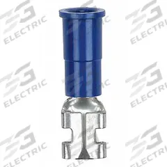 3M Wire Disconnect: Female Socket, Blue, Vinyl, Partial Coverage, 16 AWG – 14 AWG Wire Size (MPN FDV14-187Q). Key specifications — attr1307035: 3M; attr1307036: FDV14-187Q.