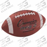 CHAMPION SPORTS Football: Brown, Rubber, Intermediate Size Football, Intermediate Size Football (MPN rfb2). Key specifications — Brand: CHAMPION SPORTS; Color: Brown; Product Type: Football; Material: Rubber; Equipment Product Type: Intermediate Size Football.