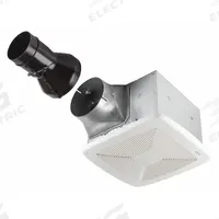 Bathroom Fan: Ceiling, 110 cfm Max, 0.6 sones, 1 Speed, Round Duct (MPN RB110). Key specifications — Brand: BROAN; Nameplate Voltage: 120V AC; Sensor Type: None; Duct Shape: Round; Heater: Without Heater; Mounting Location: Ceiling; Mounting Type: Frame Screws; Number of Speeds: 1.