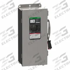 SCHNEIDER Safety Switch: Fusible, 100 A, Three Phase, 600V AC/DC, 304 Stainless Steel (MPN VH363NDSGL). Key specifications — Brand: SCHNEIDER.