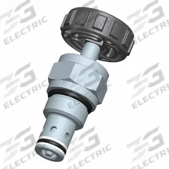 BUCHER HYDRAULICS Cartridge Valve: Screw-In, Screwdriver Adjustment, C10-20 Valve Cavity Size, NFCV (MPN NFCV-10-N-K-0). Key specifications — attr1012059: NFCV-10-N-K-0; attr1250696: NFCV; attr1011660: Nitrile; attr1011632: Screwdriver; attr1011635: BUCHER HYDRAULICS; attr1011636: Steel; attr1011644: C10-20.