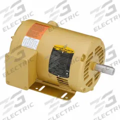 BALDOR General Purpose Motor: Rigid Base Mount, Open Drip Proof, 2 hp, 208-230/460V AC, 1,755 RPM (MPN EM3157TA). Key specifications — Brand: BALDOR; Nameplate Voltage @ 60 Hz: 208-230/460V AC; Full Load Current @ 60 Hz: 5.8/2.9 A; Nameplate RPM @ 60 Hz: 1,755 RPM; Motor Enclosure: ODP.