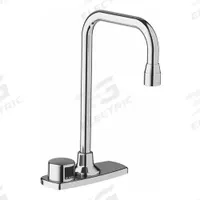 SLOAN Bathroom Sensor Faucet: Optima, Brass, Chrome Finish, Centerset, Plug-In, Back-Check Tee (MPN ETF-770-4-PLG-TEE-CP-2.2GPM-LAM-IR-FCT). Key specifications — Brand: SLOAN; Includes: Solenoid Assembly; Series: Optima.