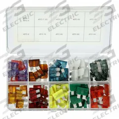 BUSSMANN Fuse Kit: Includes Series ATC, Automotive Fuses, 3 A – 40 A Range (MPN CDY10TRY-ATC). Key specifications — Fuse Series Included: ATC; Tool Included: None; Brand: BUSSMANN.