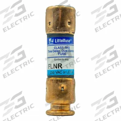 LITTELFUSE Fuse: Class RK5, FLNR Series, Time-Delay, 1.125 A, 250 V AC, 125 V DC - Time-Delay Cylindrical Fuses