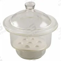 Auto-Desiccator Cabinet: Non-Vacuum, Round, Glass/Porcelain, 8 1/8 in Overall Dia, 1 Shelves (MPN 5YHT3). Key specifications — Brand: APPROVED VENDOR; Desiccator Shape: Round.