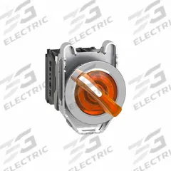 SCHNEIDER Selector Switch: 30 mm Panel Mounting Size, 2 Positions, Short Lever, 1NO/1NC, Metallic (MPN XB4FK125B5). Key specifications — AC Contact Rating: 1.2 A @ 600 V; Action: Maintained/Maintained; Cam: No Cam Included; DC Contact Rating: 0.27 A @ 250 V; Hazardous Location Specification: Not Rated; Operator Head Material: Plastic; Operator Head Type: Short-Handled Knob; Operator Illumination: Illuminated.