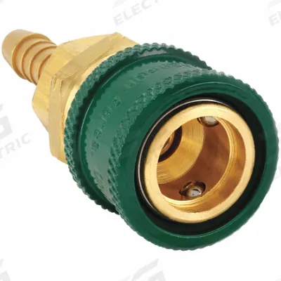 HANSEN Quick Coupler Body: Hose Barb - Oxygen Hose Quick-Disconnect Coupling Sockets