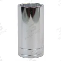 SK PROFESSIONAL TOOLS Socket: SAE, 1/2 in Drive Size, 1 1/4 in Socket Size, 12-Point, Deep, Chrome (MPN 40840). Key specifications — attr1204417: SK PROFESSIONAL TOOLS; attr1204392: Chrome.