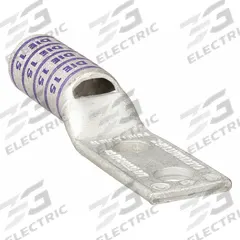 Compression Lug: For 4/0 AWG, Stranded Wire, 3/8 in Stud Size, Long, Copper Barrel (MPN YAZV282NT38FX). Key specifications — Inspection Hole: Yes; For Wire Type: Stranded; For Wire Sizes: 4/0 AWG; Brand: BURNDY; Manufacturer Part Number: YAZV282NT38FX.