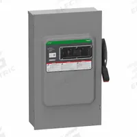 SCHNEIDER Safety Switch: Fusible, 200 A, Three Phase, 600V AC/DC, Galvanized Steel, Indoor/Outdoor (MPN VH364R). Key specifications — Brand: SCHNEIDER.