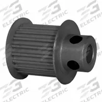 DAYTON Timing Pulley: Modified Curvilinear, Fixed, For GT Timing Belt Section, For 15 mm Belt Wd (MPN 20-3P15-6FA3). Key specifications — Brand: DAYTON; Finish: Clear Anodized; For Belt Series: Powerhouse®.