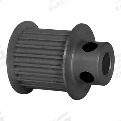 Dayton Timing Pulley: Modified Curvilinear, Fixed, For GT Timing Belt Section - GT Section Fixed-Bore Timing Pulleys with Hub