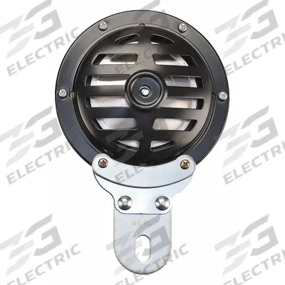 WOLO Electric Horn: 24-48V DC, High Tone, Electric, Black, Painted - Electric-Powered Horns