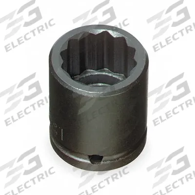 PROTO Impact Socket: 1/2 in Drive Size, SAE, 1 1/4 in Socket Size, 12-Point, Std - 1/2" Drive Impact Sockets