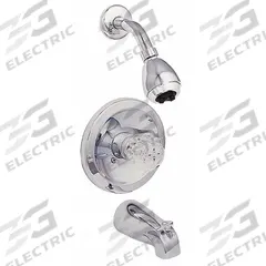APPROVED VENDOR Tub and Shower Trim Kit: Traditional, 1.75 gpm Fixed Showerhead Flow Rate, Chrome (MPN 10048). Key specifications — Connection Type: IPS; Series: Traditional; Showerhead Spray Patterns: Single.