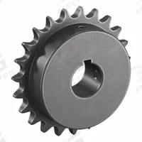 TSUBAKI Single Strand Sprocket: 40, For 1/2 in Chain Pitch, 1 in Bore Dia, 23 Teeth, Steel (MPN 40B23F-1). Key specifications — Brand: TSUBAKI.