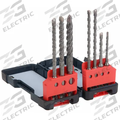 BOSCH Rotary Hammer Drill Set: 1/2 in_1/4 in_3/8 in_3/16 in_5/16 in Drill Bit Size - SDS-Plus Concrete & Masonry Drill Bit Sets