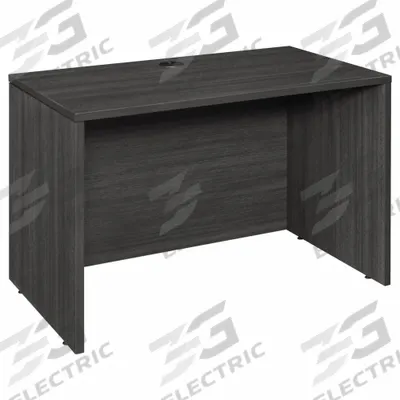 REGENCY Credenza: Melamine, Ash Gray, 0 Pedestals, 0 Drawers, 42 in Overall Wd - Desk Shells