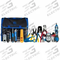 JONARD TOOLS Communications Tool Kit: 13 Total Pcs, Tool Bag, 11 - 29 Pieces Range (MPN TK-610). Key specifications — attr549013: (1) Diagonal-Cutting Pliers; attr549011: (1) Coax Compression Tool; attr549010: None; attr549007: None; attr549012: (1) Multi-Bit Screwdriver; attr539015: JONARD TOOLS.