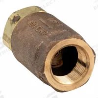 APOLLO Check Valve: Ball, Inline Valve Body, Bronze, 3/4 in Pipe Size, FNPT x FNPT, 33°F to 350°F (MPN 61LF10401). Key specifications — Ball Material: RPTFE; Brand: APOLLO.