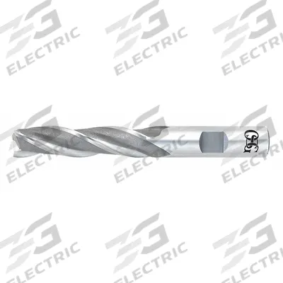 OSG Square End Mill: Cobalt, 3 Flute, 1-1/2" Mill Dia, 4" LOC, 6-1/2" OAL (MPN 5366200) - General Purpose Cobalt Square End Mills