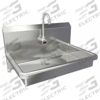 SANI-LAV Hand Sink: 1 Stations, 5 in Bowl Dp, 27 in Bowl Lg, 16 1/2 in Bowl Wd, Faucet Included (MPN 5A1B-0.5). Key specifications — Includes Side Splash: Side Splash Not Included; Series: Stainless Steel Wash-Station; Brand: SANI-LAV; Power Source: Battery Powered.