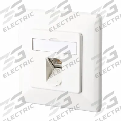 METZ CONNECT Wall Outlet: UP, GD-Zn (Zinc Die-Cast), LSA Terminal Block x RJ45 - Voice & Data Housings, Panels & Connector Components