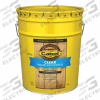CABOT Sealer: Sealer, Exterior, Water, 5 gal Container Size, Concrete/Masonry/Wood, Clear, Clear (MPN 140.0002101.008). Key specifications — Brand: CABOT; Transparency: Clear; Use Location: Exterior; Sub-Brand: Clear Wood Protector; Color: Clear.