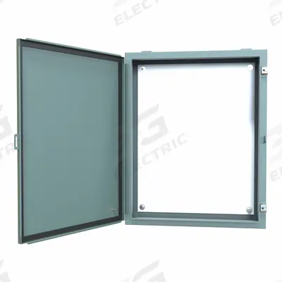 HAMMOND Electrical Enclosure: Steel, 30 in x 24 in x 6 in, NEMA 12/13, w/Panel - Steel Dust-Tight Enclosures