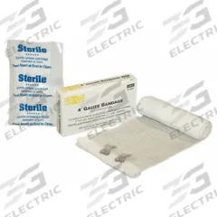 FIRST AID ONLY Stretch Gauze: 4 yd Dressing Lg, 4 in Dressing Wd, Gauze, Sterile (MPN 5-004). Key specifications — Water Resistance: Not Water Resistant; Unitized: Unitized; Standards: ANSI/ISEA Z308.1-2015; Manufacturer Part Number: 5-004; Package Type: Box; Product Type: Stretch Gauze Compress; Sterility: Sterile; Brand: FIRST AID ONLY.