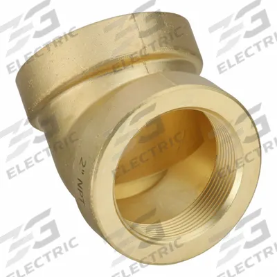 USA INDUSTRIALS Metal Pipe Elbow: 45° Elbow, 2 in x 2 in - Threaded Medium-Pressure Pipe Fittings