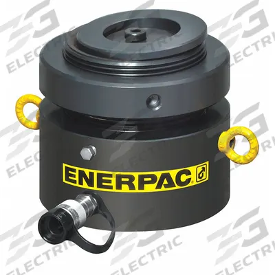 ENERPAC Hydraulic Ram: Single Acting, 400 ton Nominal Capacity, 2 in Nominal Stroke Lg - Low Profile Rams