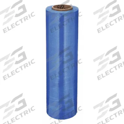 ARMOR SHIELD Stretch Wrap Film: Extra-Heavy Duty, 100 ga Gauge, 20 in Overall Wd, Blue - Machine-Length VCI Stretch Wrap
