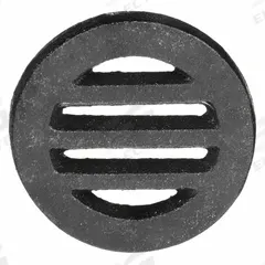 APPROVED VENDOR Grid: Round, 3 in Overall Dia, 3/8 in Overall Ht, Cast Iron, Phosphating, Black (MPN 1PPE9). Key specifications — Finish: Phosphating; Brand: APPROVED VENDOR; Color Family: Black.