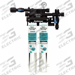 SCOTSMAN Water Filtration System: 10 micron, 4.2 gpm, 25 1/4 in Overall Ht, Dirt/Rust Reduces (MPN AP2-P). Key specifications — Brand: SCOTSMAN; Reduces: Dirt.