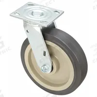 APPROVED VENDOR Plate Caster: Swivel, No Brake, Polyurethane, 8 in Wheel Dia, 2 in Wheel Wd, Slot (MPN P21S-UP080R-14). Key specifications — Wheel Bearing Type: Roller; Wheel/Tread Color: Gray; Brand: APPROVED VENDOR; Caster Type: Swivel.