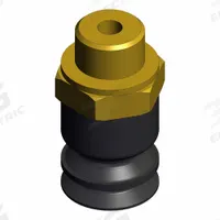 SMC Vertical Vacuum Inlet: Flat, M5 x 0.8, 6 mm Pad Dia, Silicone, Black, 40, 13.5 mm Pad Ht, ZP3-T (MPN ZP3-T06BS-A5). Key specifications — attr1019101: ZP3-T06BS-A5; attr1019103: SMC; attr1019107: 40.