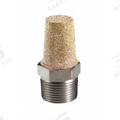 BONOMI MUFFLER: 3/8 in NPT, 11/16 in Hex Size, Bronze, 250 psig Max Op Pressure (MPN SBM-3). Key specifications — attr124412: BONOMI; attr124422: Bronze.