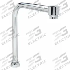 ZURN Spout: Spout, Straight, Brass, Chrome, 8 in Spout Reach (MPN G67963). Key specifications — Product Type: Spout; Body Material: Brass; Brand: ZURN.