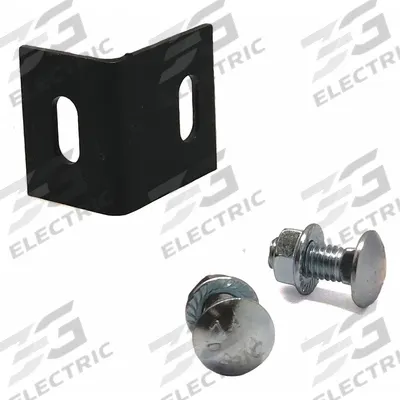 HUSKY RACK & WIRE Aisle Guard Mounting Clip: 1/4 in x 1/2 in x 1 in, Steel - Hardware for Heavy-Duty Welded-Frame Wire Mesh Pallet Rack Back Guards