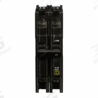 SQUARE D Miniature Circuit Breaker: 90 A, 120/240V AC, Single Phase, 10kA at 120/240V AC, 2 Poles (MPN QOU290). Key specifications — Phase: Single; Amps: 90 A; AC Voltage Rating: 120/240V AC; Max. AIR Rating: 10kA at 120/240V AC; For Use With: Air Conditioning and Refrigeration Equipment; Brand: SQUARE D.