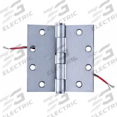 STANLEY SECURITY Electrified Hinge: Steel, 4 1/2 in Leaf Ht, 4 1/2 in Leaf Wd (MPN CECB179-66 4-1/2X4-1/2 26D). Key specifications — Material: Steel.