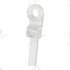PANDUIT Cable Tie: 8 in Nominal Lg, 2 in Nominal Max. Bundle Dia., 0.19 in Wd, Natural, Std, 100 PK (MPN PLC2S-S10-C). Key specifications — Screw Mount Hole Size: #10; Color: Natural; Brand: PANDUIT.