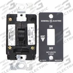 GE Manual Motor Starter: Non-Reversing, 1 Poles, 16 A, Thermal Protection, Toggle Switch (MPN CR101Y). Key specifications — Brand: GE; Thermal Units Required: 1 (Not Included).