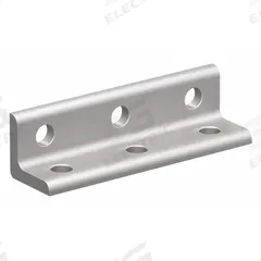Inside-Corner Bracket: Inside-Corner Bracket, 10 Series, 1 in x 2 7/8 in x 1 in, 6 Holes, Silver (MPN 4015). Key specifications — Material: Aluminum; Brand: 80/20; Finish: Anodized.