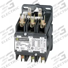 SQUARE D Definite Purpose Magnetic Contactor: 3 Poles, 480V AC, 90 A, Non-Reversing (MPN 8910DPA93V06). Key specifications — Brand: SQUARE D; Coil Voltage: 440/480V AC; Contactor Style: HVACR Definite Purpose Contactor; Terminal Connection Type: Quick-Disconnect Terminals; Maximum Voltage Rating: 600V AC; Series: 8910 Series Type DPA; Phase: Three; Main Pole Contact Form: 3NO.