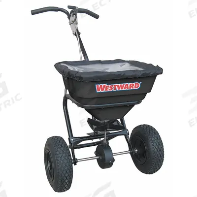 WESTWARD Manual Walk-Behind Spreader: Landscape, Lawn and Agriculture, 70 lb Capacity - Salt & Ice Melt Spreaders